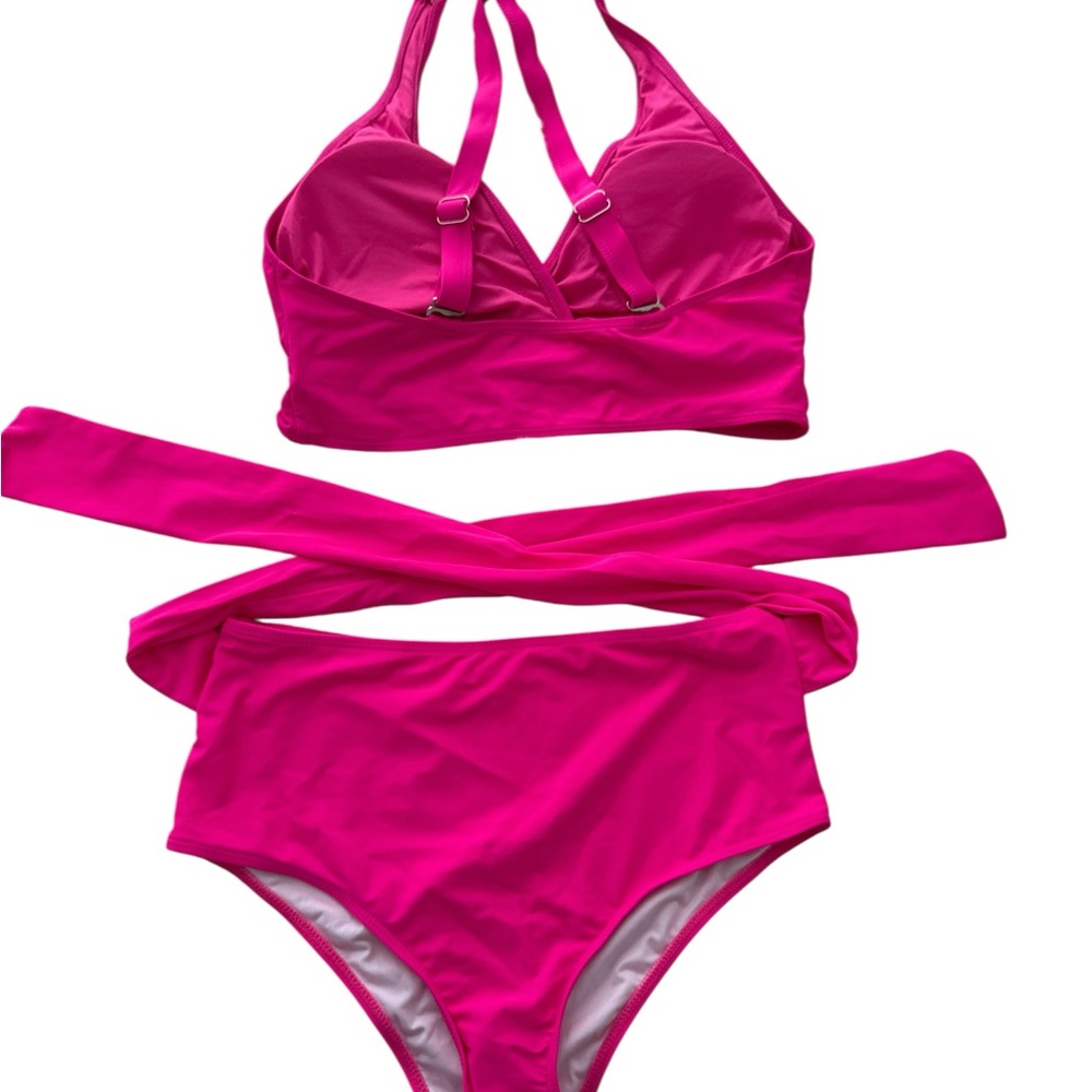 New Yonique Hot Ponk Bikini Set  Large - Picture 3 of 3